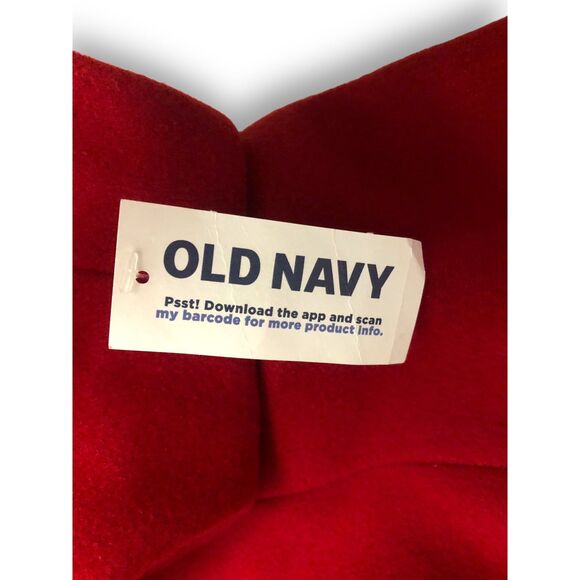 Old Navy red wool-blend stand-collar coat - Picture 2 of 3